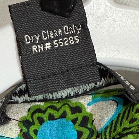 Celia Birtwell for Express 100% Silk Wrap Blouse Size XS - Picture 7 of 7